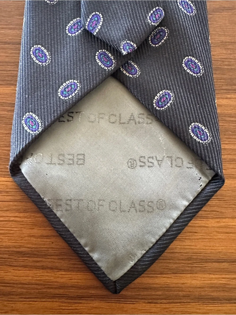 Robert Talbott Best of class Navy Blue Patterned Silk Tie
